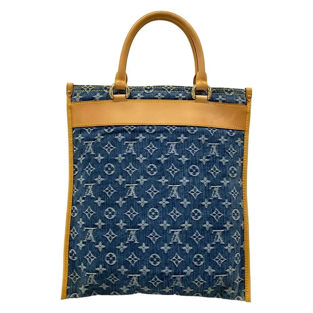 Louis Vuitton Flat Shopper Monogram Denim Handbag M95018